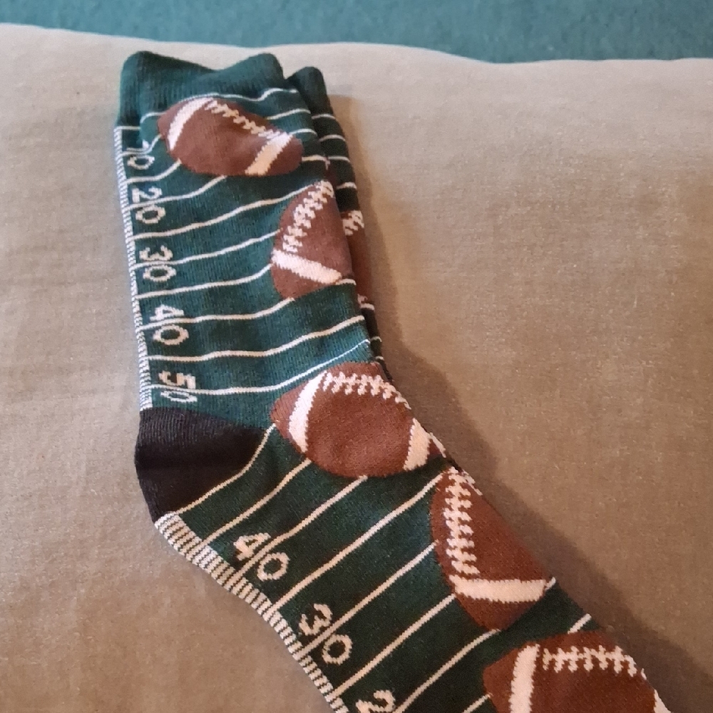 Football Field Patterned Socks